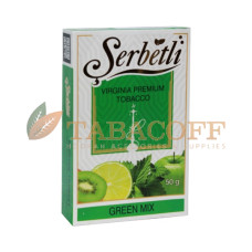 Табак для кальяна Serbetli Green Mix (М'ята, Лайм, Яблуко) 50 гр